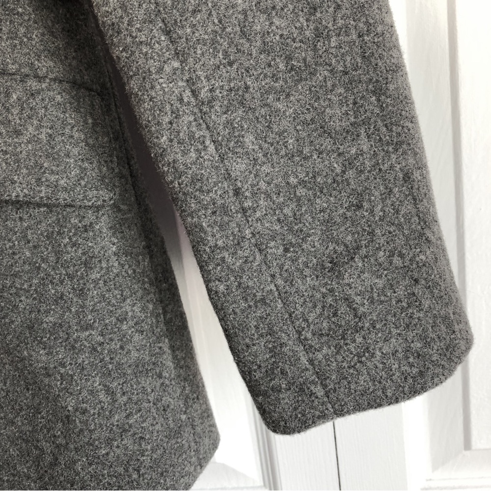Banana Republic Preppy Gray Wool Blend Double Breasted Peacoat Small - Picture 10 of 16
